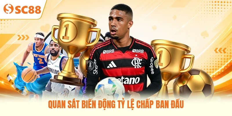 Quan sát biến động tỷ lệ chấp ban đầu